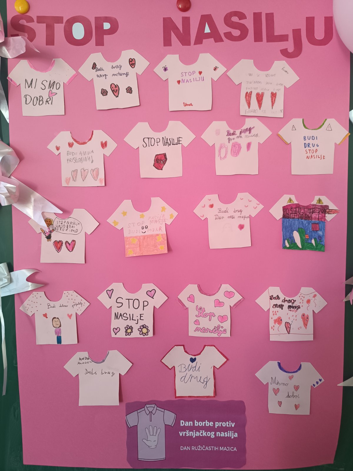 Danas je naša škola bila obojena u ružičasto – bojom podrške, prijateljstva i hr