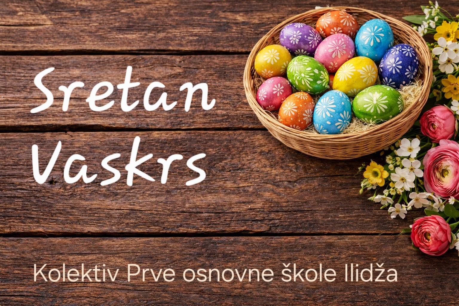 Dragi naši učenici, roditelji i prijatelji škole, želimo vam prije svega mir u s