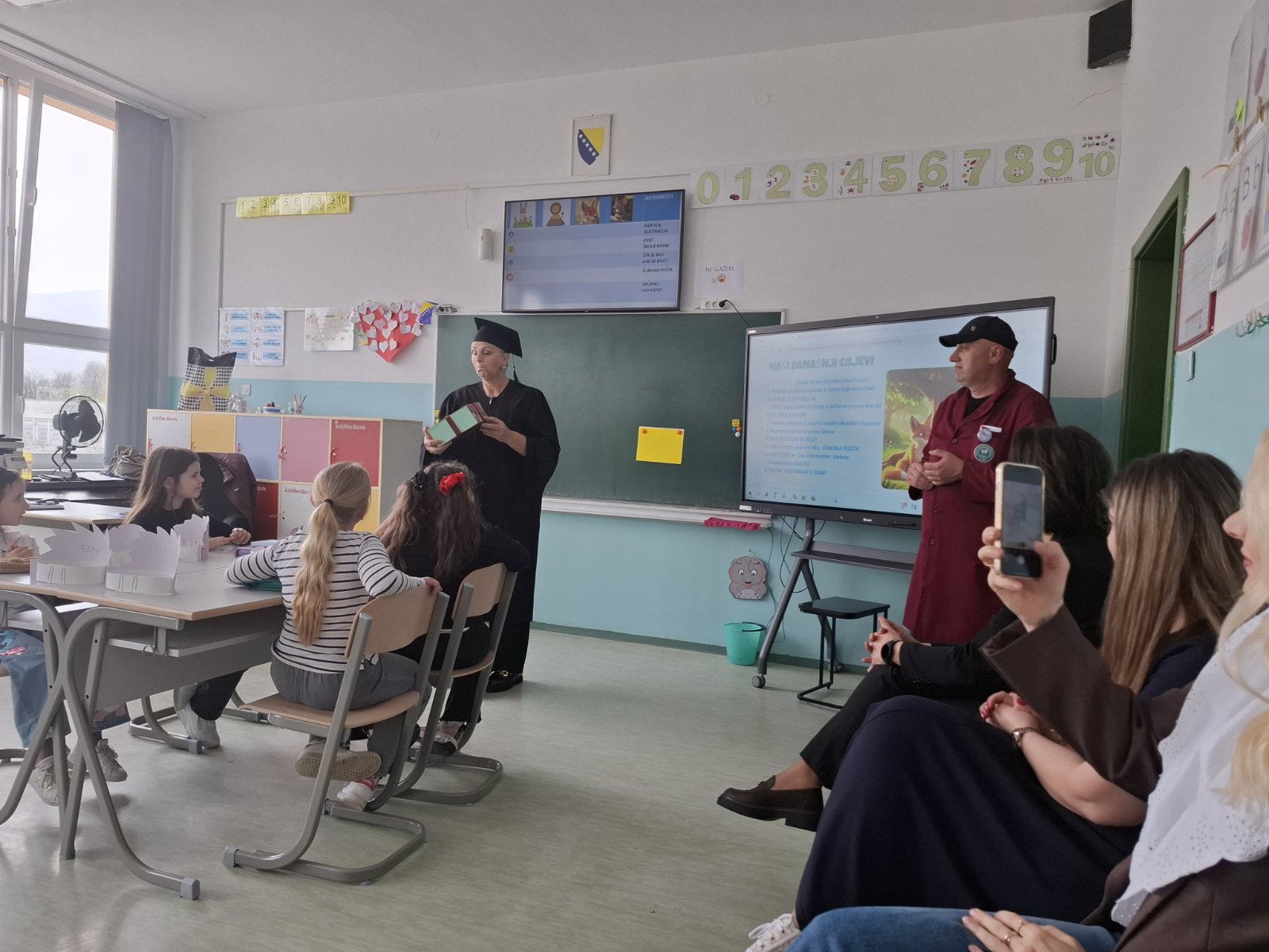 Na današnjem oglednom času iz Bosanskog jezika i književnosti, naši mališani